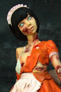 Kaitendoh Horror Figure Series Zombie Girl Repaint 1/8 Polystone Figure