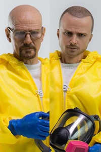threezero Breaking Bad Heisenberg & Jesse Hazmat Suit Combo 1/6 Action Figure
