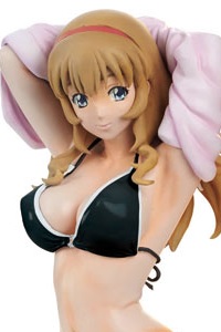 Aizu Project Ikki Tousen Extravaganza Epoch Sonken Chubo Swimsuit Ver. Black 1/6 Cold Cast Figure