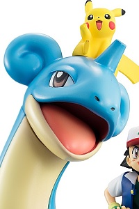 MegaHouse G.E.M. Series Pocket Monster Satoshi & Pikachu & Lapras PVC Figure