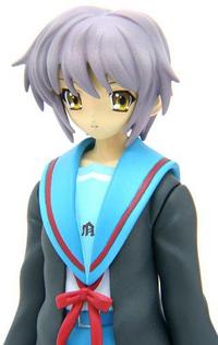 WAVE The Melancholy of Suzumiya Haruhi Nagato Yuki Uniform Standing Ver. 1/10 PVC Figure