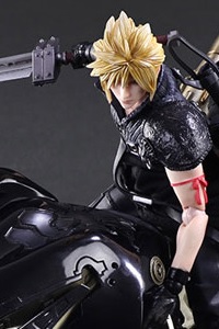 SQUARE ENIX Final Fantasy VII ADVENT CHILDREN PLAY ARTS KAI Cloud Strife & Fenrir Action Figure (2nd Production Run)