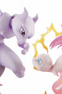 MegaHouse G.E.M.EX Series Pocket Monster Mew & Mewtwo PVC Figure (2nd Production Run)