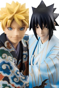 MegaHouse G.E.M. Series NARUTO Uzumaki Naruto & Uchiha Sasuke Kabuki EDITION SET PVC Figure