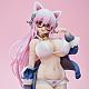 Union Creative Super Sonico White Cat Ver. Plastic Figure gallery thumbnail