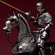 KAIYODO KT Project KT-027 Takeya Style Jizai Okimono 15th Century Gothic Equestrian Armor Silver gallery thumbnail