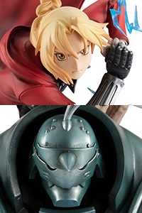 MegaHouse Precious G.E.M. Series Fullmetal Alchemist Edward & Alphonse Elric Brothers Set Plastic Figure (2nd Production Run)