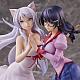 Union Creative Nekomonogatari Hanekawa Tsubasa Nii-tai Set Plastic Figure gallery thumbnail