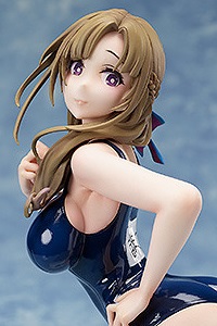 FREEing Tsujo Kogeki ga Zentai Kogeki de Nikai Kogeki no Okasan wa Suki desu ka? Oosuki Mamako School Swimsuit Ver. 1/7 PVC Figure