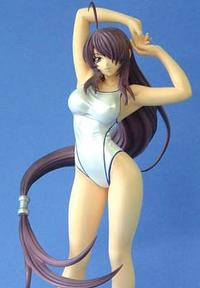 NEW LINE CORPORATION Ikki Tousen Great Guardians Kanu Unchou School Swimsuit Ver. 1/7 PVC Figure Irisawa Limited White Colour Ver.