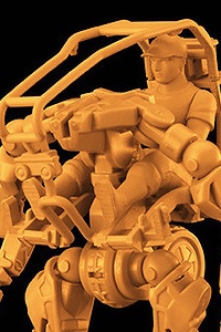 GOOD SMILE COMPANY (GSC) MODEROID OBSOLETE General Purpose Exoframe (Yellow) 1/35 Plastic Kit