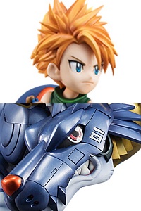 MegaHouse Precious G.E.M.Series Digimon Adventure Metal Garurumon & Ishida Yamato PVC Figure