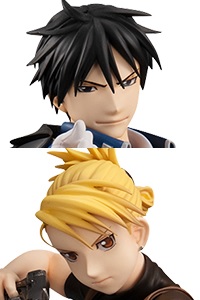 MegaHouse Precious G.E.M. Series Fullmetal Alchemist Roy Mustang & Riza Hawkeye Set PVC Figure