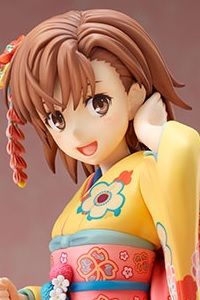 FuRyu Toaru Kagaku no Railgun T Misaka Mikoto Furisode 1/7 PVC Figure