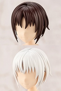 KOTOBUKIYA Sousai Shoujo Teien After School Short Wig A [White & Chocolate Brown] 1/10 Plastic Kit