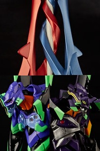 KAIYODO EVANGELION EVOLUTION EV-EX EVA-01 & EVA-13 + Spear of Gaius