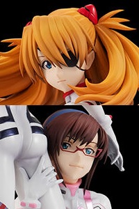 MegaHouse Precious G.E.M. Series Shin Evangelion Gekijoban Shikinami Asuka Langley & Makinami Mari Illustrious PVC Figure