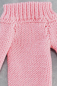 MAX FACTORY figma styles Off-Shoulder Sweater One-piece (Pink Beige)