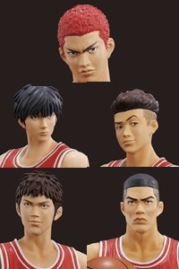 M.I.C One and Only SLAM DUNK SHOHOKU STARTING MEMBER SET Plastic Figure (2nd Production Run)