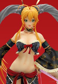 Griffon Enterprises R-line Ikki Tousen Dragon Destiny Sonsaku Hakufu Haregi Ver. Black Color 1/7 PVC Figure