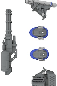 PLUM PMOA POWERDoLLS2 Power Loader X-4+(PD-802) Armored Infantry Weapon Set 3 1/35 Plastic Kit