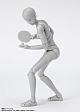 BANDAI SPIRITS S.H.Figuarts Body-chan -Sports- Edition DX SET (Gray Color Ver.) gallery thumbnail