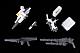 PLUM PMOA POWERDoLLS2 Expansion Set B 5inM [MC120mm Cannnon & DRu20ATM & DSG11SMG & M62 Grenade] for Armored Trooper 1/48 Plastic Kit gallery thumbnail