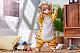 GOLDENHEAD Palette Uchi no Neko ga Onnanoko de Kawaii Okigae Collection Tora Kinako Plastic Figure gallery thumbnail