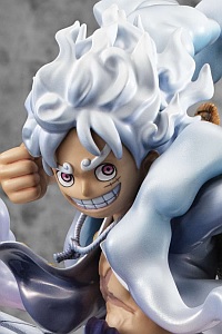 MegaHouse Portrait.Of.Pirates ONE PIECE WA-MAXIMUM Monkey D. Luffy "Gear 5" Plastic Figure