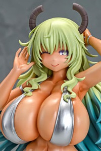 Q-six Kobayashi-san Chi no Maid Dragon Lucoa Bikini Style Hiyake Ver. 1/7 Plastic Figure