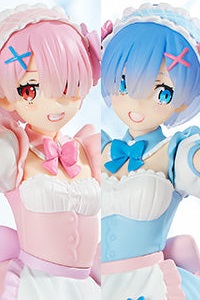 FuRyu Re:Zero -Starting Life in Another World- TENITOL Yumekawa Maid Ram & Rem Tokuten-tsuki Set Plastic Figure