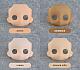 GOOD SMILE COMPANY (GSC) Nendoroid Doll Custom Face Parts Jito-me: Make-nashi (peach) gallery thumbnail