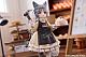 RIBOSE Tea Time Cats Scene Nyan-machi Panya Tenin & Okakyu Set Plastic Figure gallery thumbnail