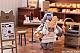 RIBOSE Tea Time Cats Scene Nyan-machi Panya Tenin & Okakyu Set Plastic Figure gallery thumbnail