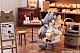 RIBOSE Tea Time Cats Scene Nyan-machi Panya Tenin & Okakyu Set Plastic Figure gallery thumbnail