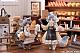 RIBOSE Tea Time Cats Scene Nyan-machi Panya Tenin & Okakyu Set Plastic Figure gallery thumbnail
