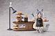 RIBOSE Tea Time Cats Scene Nyan-machi Panya Tenin & Okakyu Set Plastic Figure gallery thumbnail
