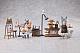 RIBOSE Tea Time Cats Scene Nyan-machi Panya Tenin & Okakyu Set Plastic Figure gallery thumbnail