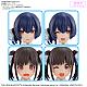 BANDAI SPIRITS 30MS Option Hair Style & Face Parts Set (Sonoda Chiyoko / Morino Rinze) Plastic Kit gallery thumbnail