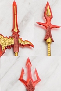 KOTOBUKIYA M.S.G Modeling Support Goods VIirtious Style 11 Pole Weapon Set Flamelight Ver. Plastic Figure