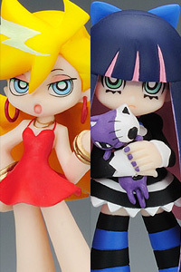 Phat! Company Phatism Twin Pack+ Panty&Stocking with Garterbelt Panty & Stocking with Chuck PVC Figure