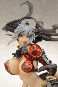 Q-six Queen\'s Blade Echidna -Touki Ranbu- Red Ver. 1/6 Polystone Figure