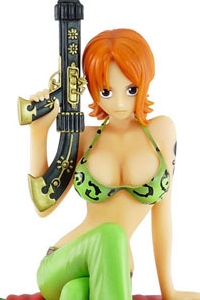 PLEX DOOR PAINTING COLLECTION FIGURE ONE PIECE Nami Animal Ver. PVC Figure