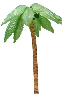 WAVE BEACH QUEENS Palm Tree PVC Figure