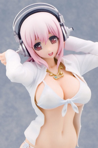 SkyTube Super Sonico Swimsuit Gravure White Ver. 1/6 PVC Figure