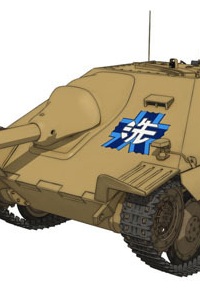 PLATZ Girls und Panzer 38t Tank Kai Hetzer Kame-san Team ver. 1/35 Plastic Kit