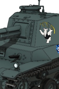 PLATZ Fine Mold Girls und Panzer Type 3 Medium Tank Chi-Nu 1/35 Plastic Kit (2nd Production Run)