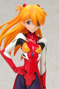 WAVE Evangelion 3.0 Shikinami Asuka Langley Q Edition Plug-suit 1/10 PVC Figure