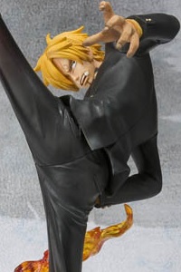 BANDAI SPIRITS Figuarts ZERO Sanji -Battle Ver. Diable Jambe Flambage Shot- (2nd Production Run)