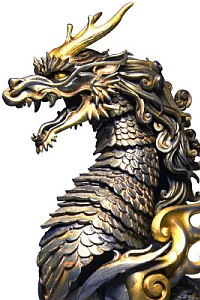 KAIYODO TK Project KT-001 Takeya Style Jizai Okimono Kirin Iron Rust Edition